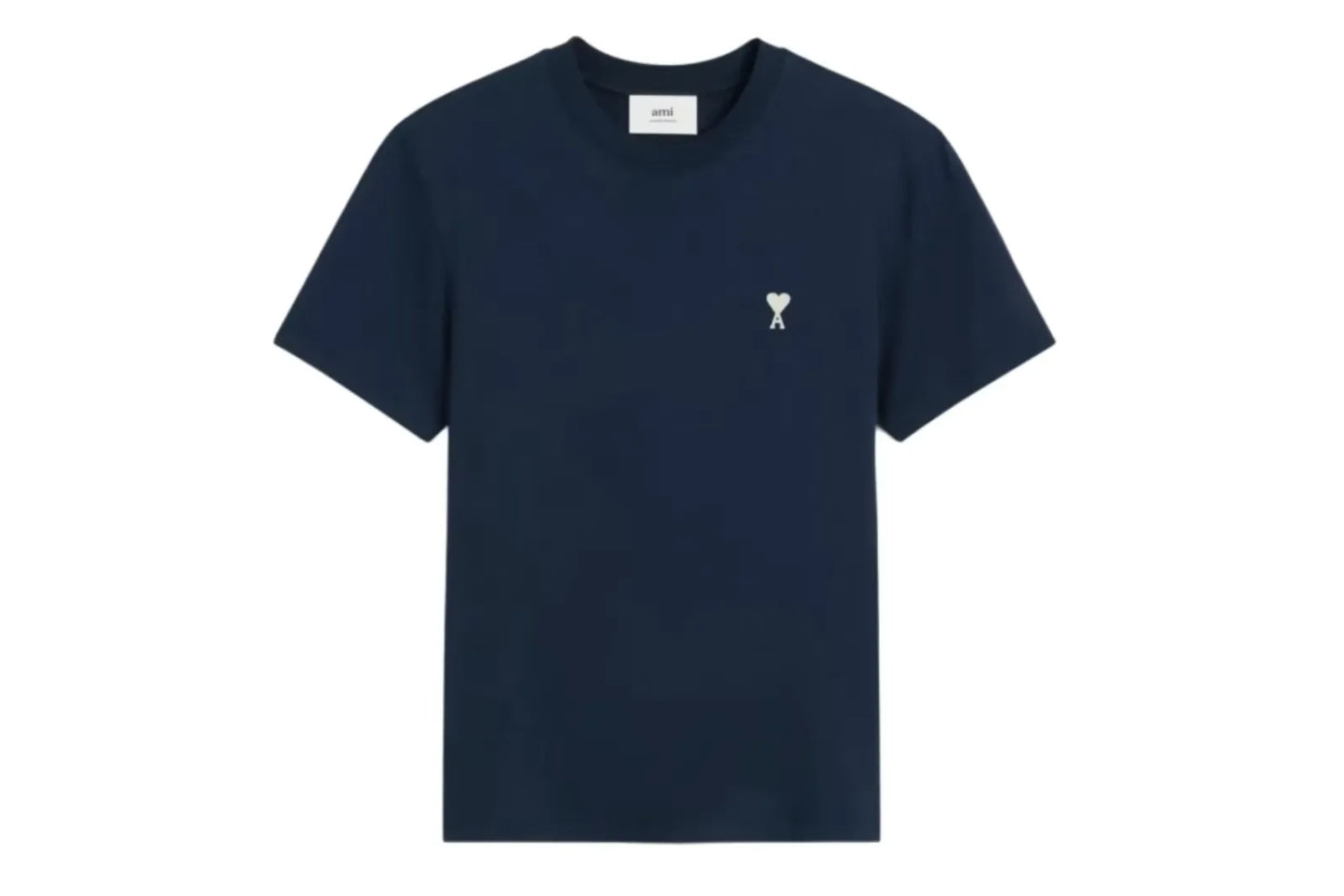 Ami Paris Hert Frind Logo T-Shirt Navy
