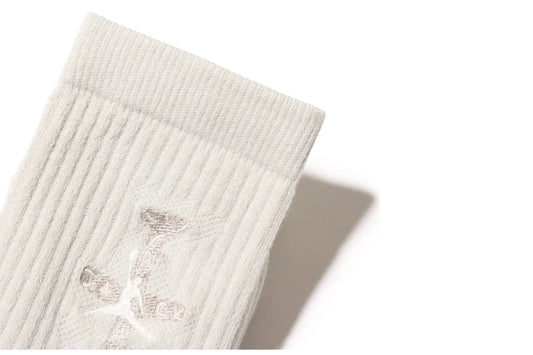 Jordan X Travis Scott Crew Socks Light Bone