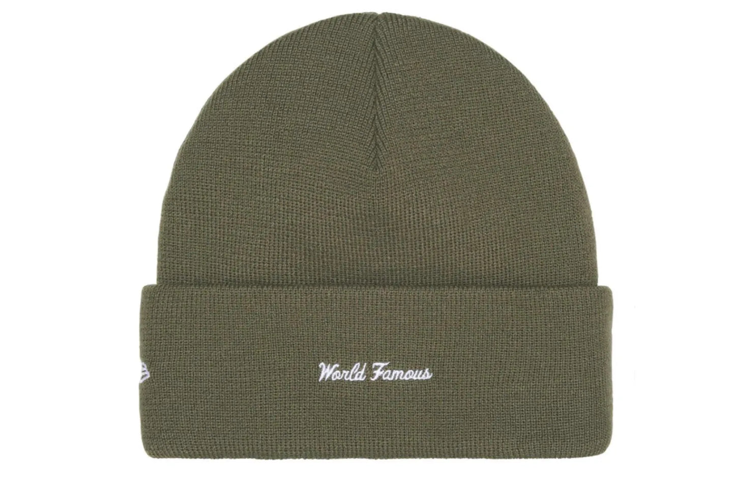 New Era Box Logo Beanie FW25 Light Olive