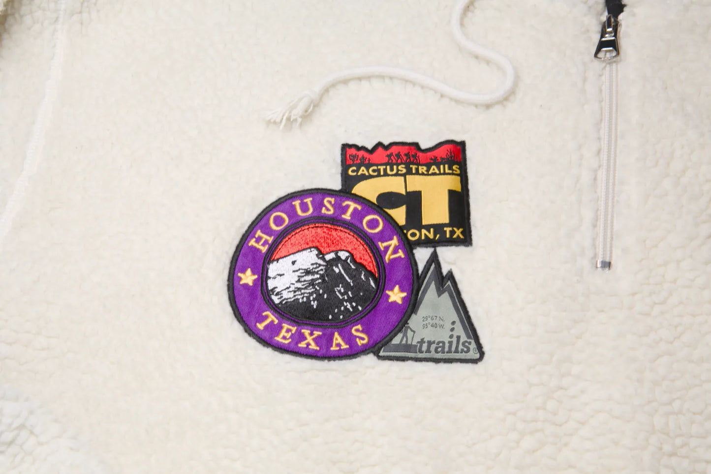 Travis Scott Cactus Jack Trails Half Zipper Sherpa Nature Creme