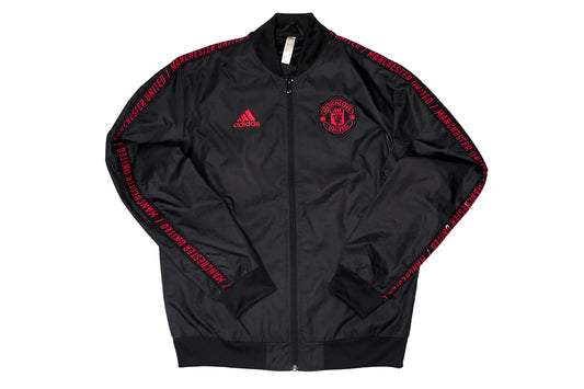 Adidas Manchester United Track-Jacket Black Vintage