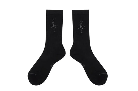 Jordan X Travis Scott Crew Socks Black