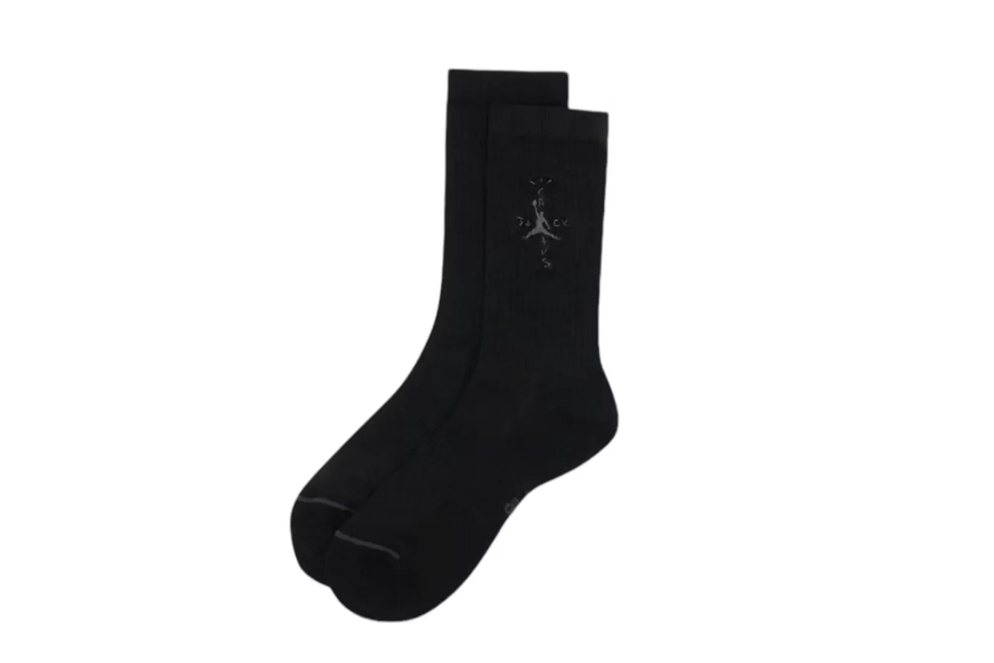 Jordan X Travis Scott Crew Socks Black
