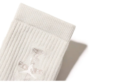 Jordan X Travis Scott Crew Socks Light Bone