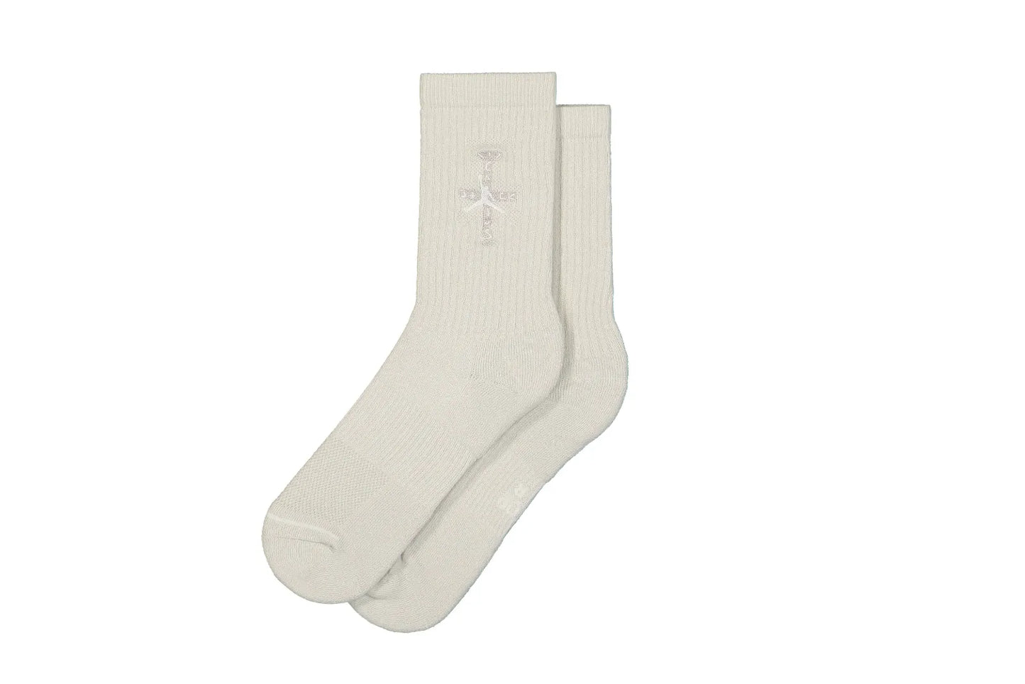Jordan X Travis Scott Crew Socks Light Bone