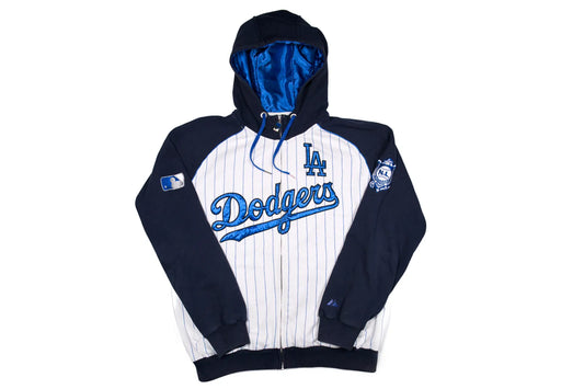 Baseball Hoodie Zipper La Dodgers Vintage