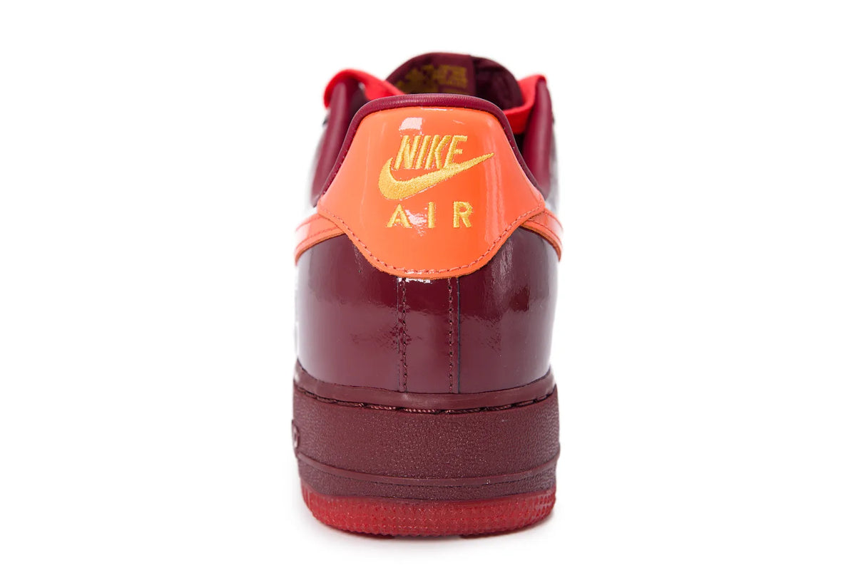 Air Force 1 Low Patent Dark Team Red Safety Orange