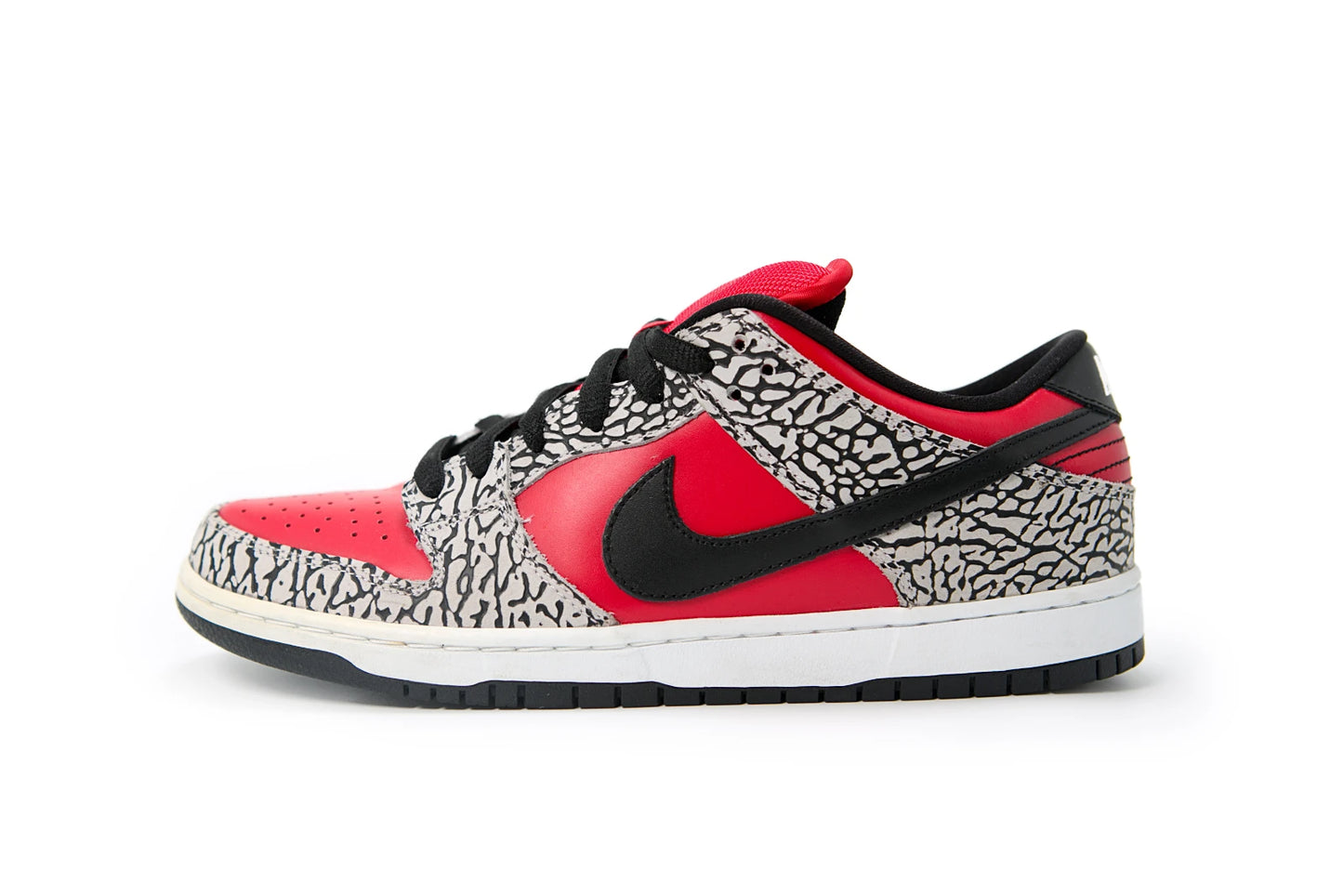 Nike SB Dunk Low Supreme Red Cement 2012 G Eazy Personal Pair