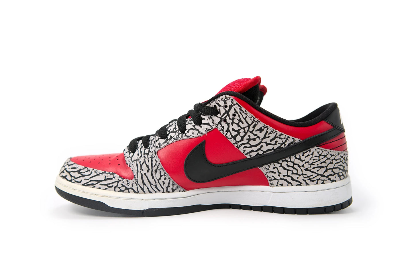 Nike SB Dunk Low Supreme Red Cement 2012 G Eazy Personal Pair