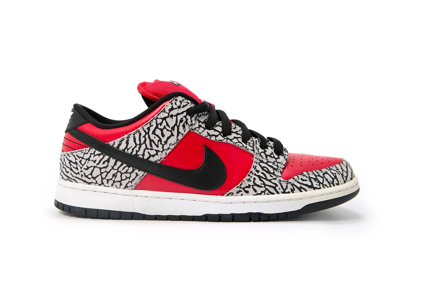 Nike SB Dunk Low Supreme Red Cement 2012 G Eazy Personal Pair