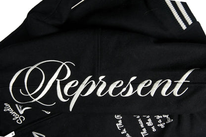 Represent Cherub Wool College Jacket Jet