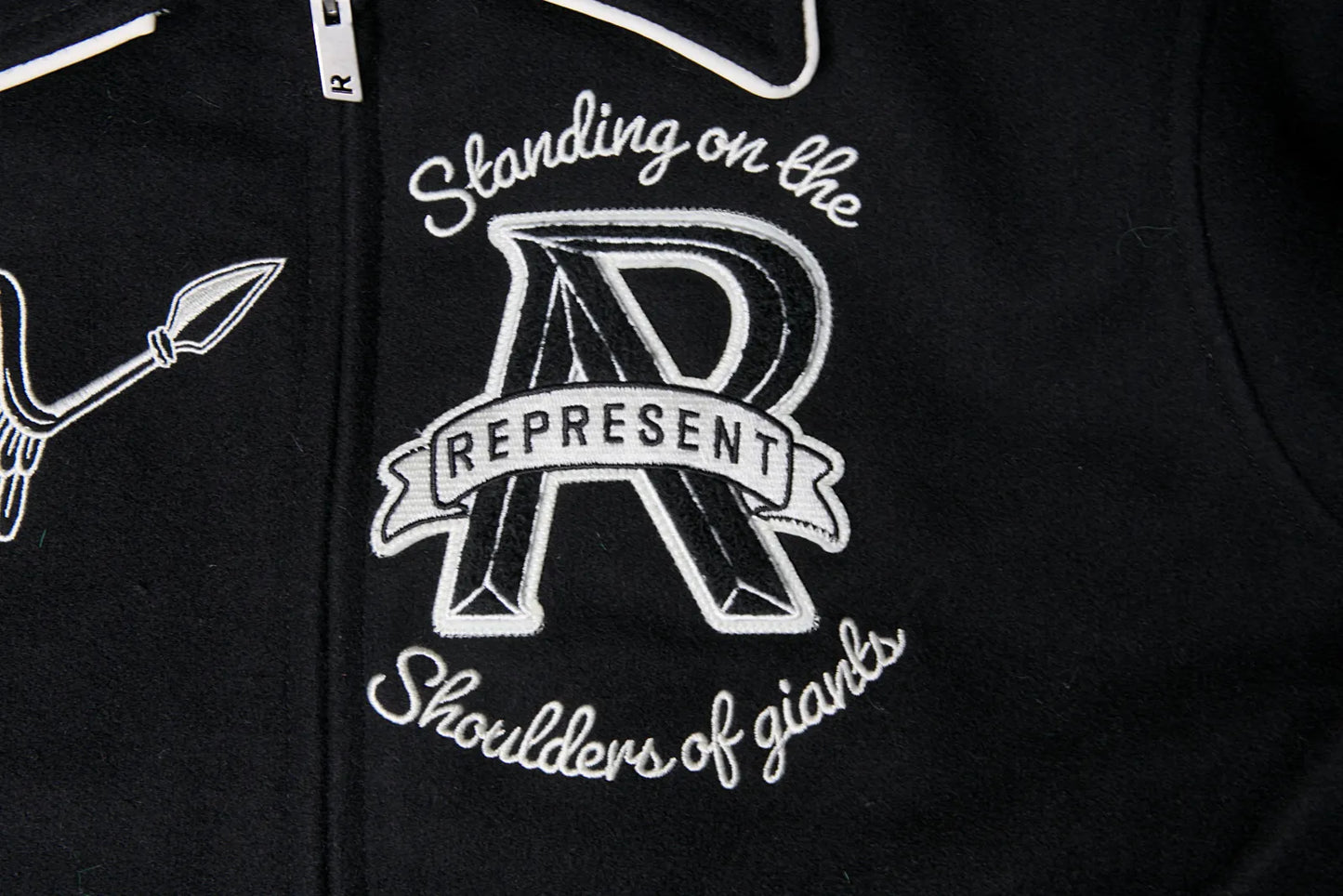 Represent Cherub Wool College Jacket Jet