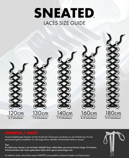 Sneated Ropes Laces White
