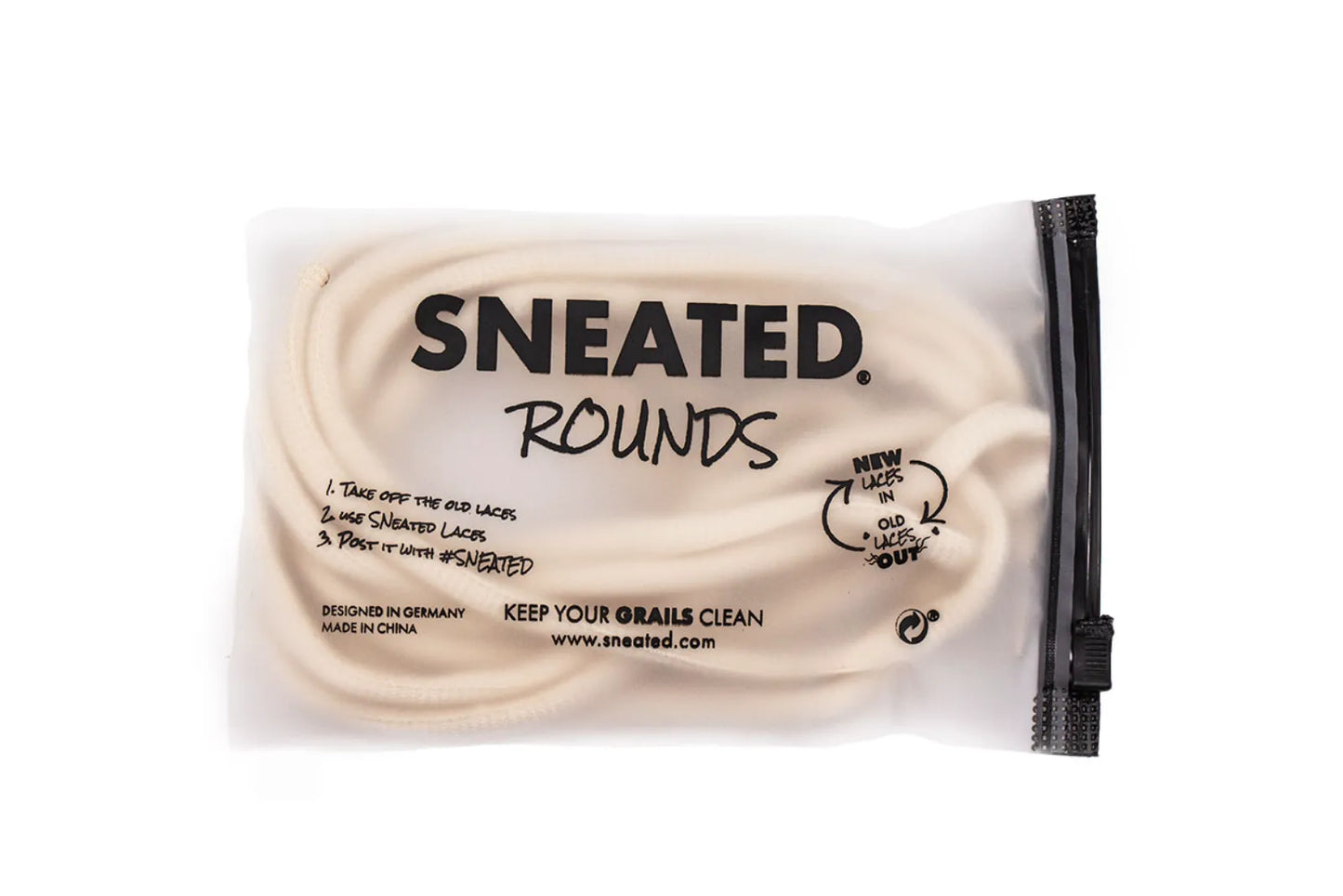 Sneated Round Laces Creme
