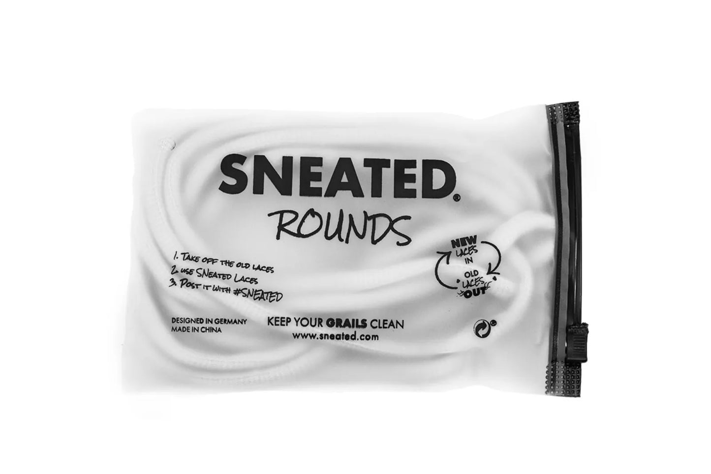 Sneated Round Laces White