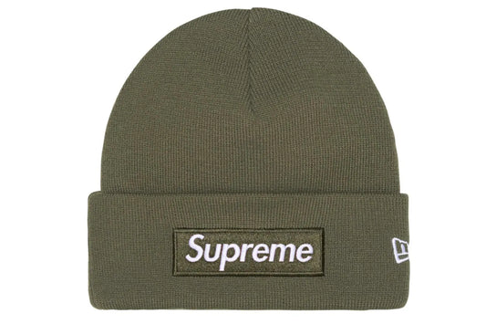New Era Box Logo Beanie FW25 Light Olive