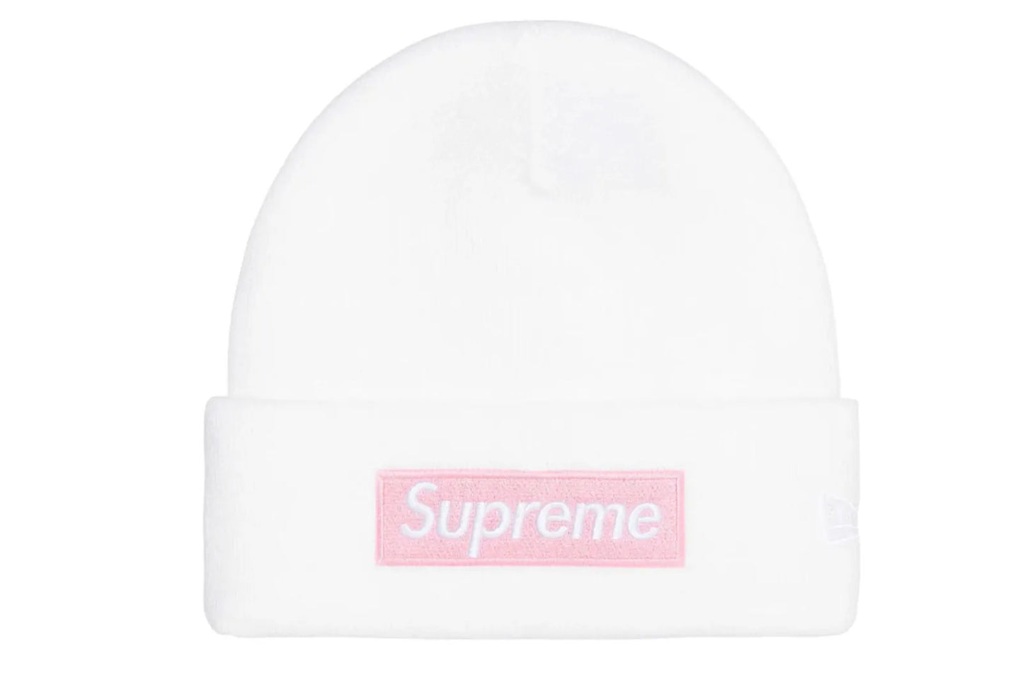New Era Box Logo Beanie FW25 White