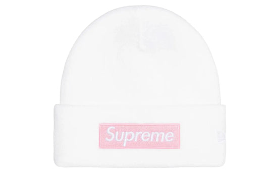 New Era Box Logo Beanie FW25 White