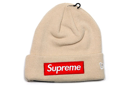 Supreme New Era Box Logo Beanie HW24 Stone
