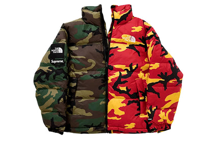 The North Face X Supreme Split Nuptse Forest Camouflage Jacket