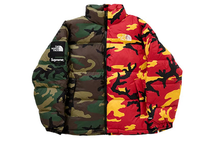 The North Face X Supreme Split Nuptse Forest Camouflage Jacket