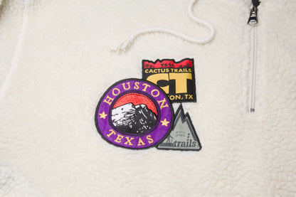 Travis Scott Cactus Jack Trails Half Zipper Sherpa Nature Creme