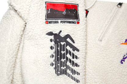 Travis Scott Cactus Jack Trails Half Zipper Sherpa Nature Creme