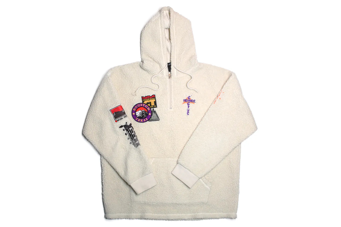 Travis Scott Cactus Jack Trails Half Zipper Sherpa Nature Creme