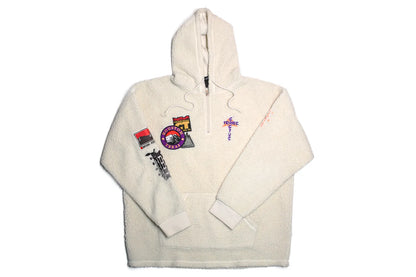 Travis Scott Cactus Jack Trails Half Zipper Sherpa Nature Creme